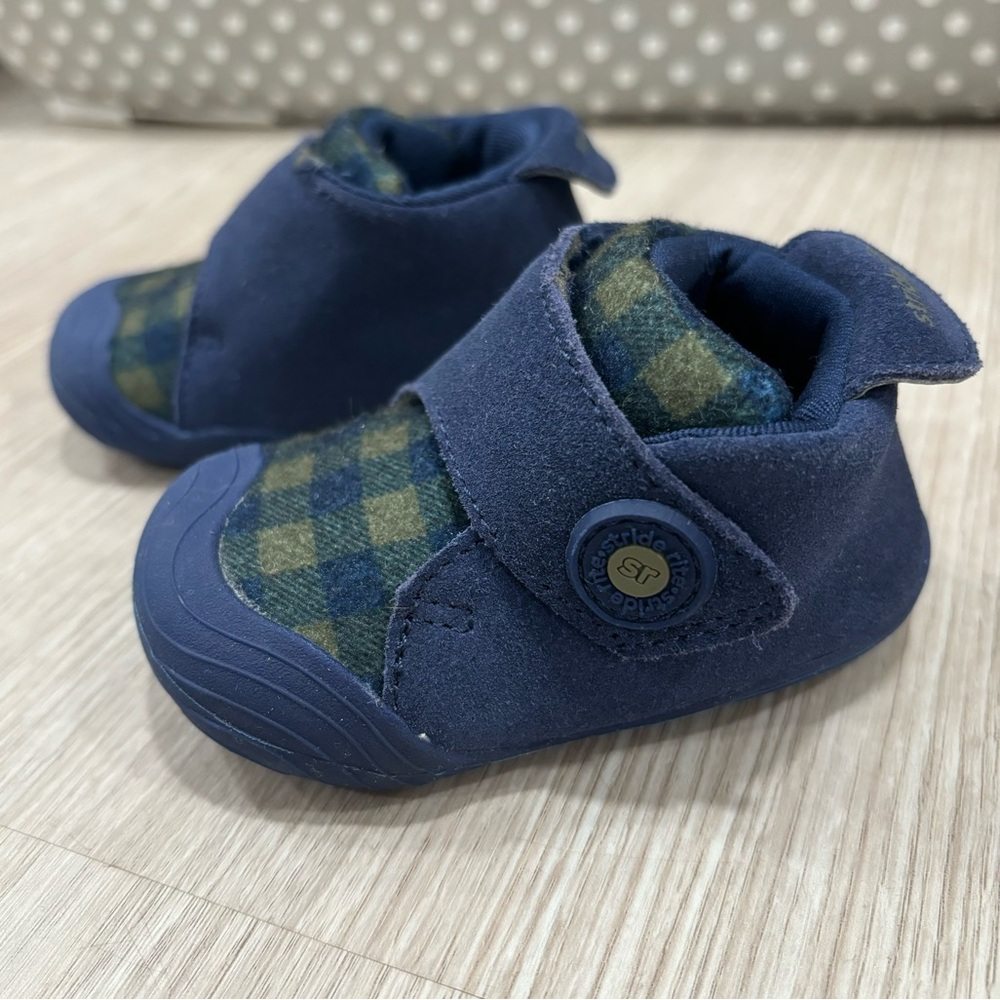 Stride Rite Campbell Infant Shoes - Navy - Size 3 US (6-9m)